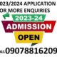 School of Nursing, Ilaro  Admission form Is out Call 09078816209 DR. MRS GRACE A. A For More Details